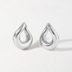 Brinco Argola Twist - Prata | SILLENE