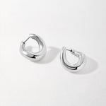Brinco Argola Twist - Prata | SILLENE