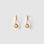 Brinco Asher Cristal - Ouro 18K | SILLENE