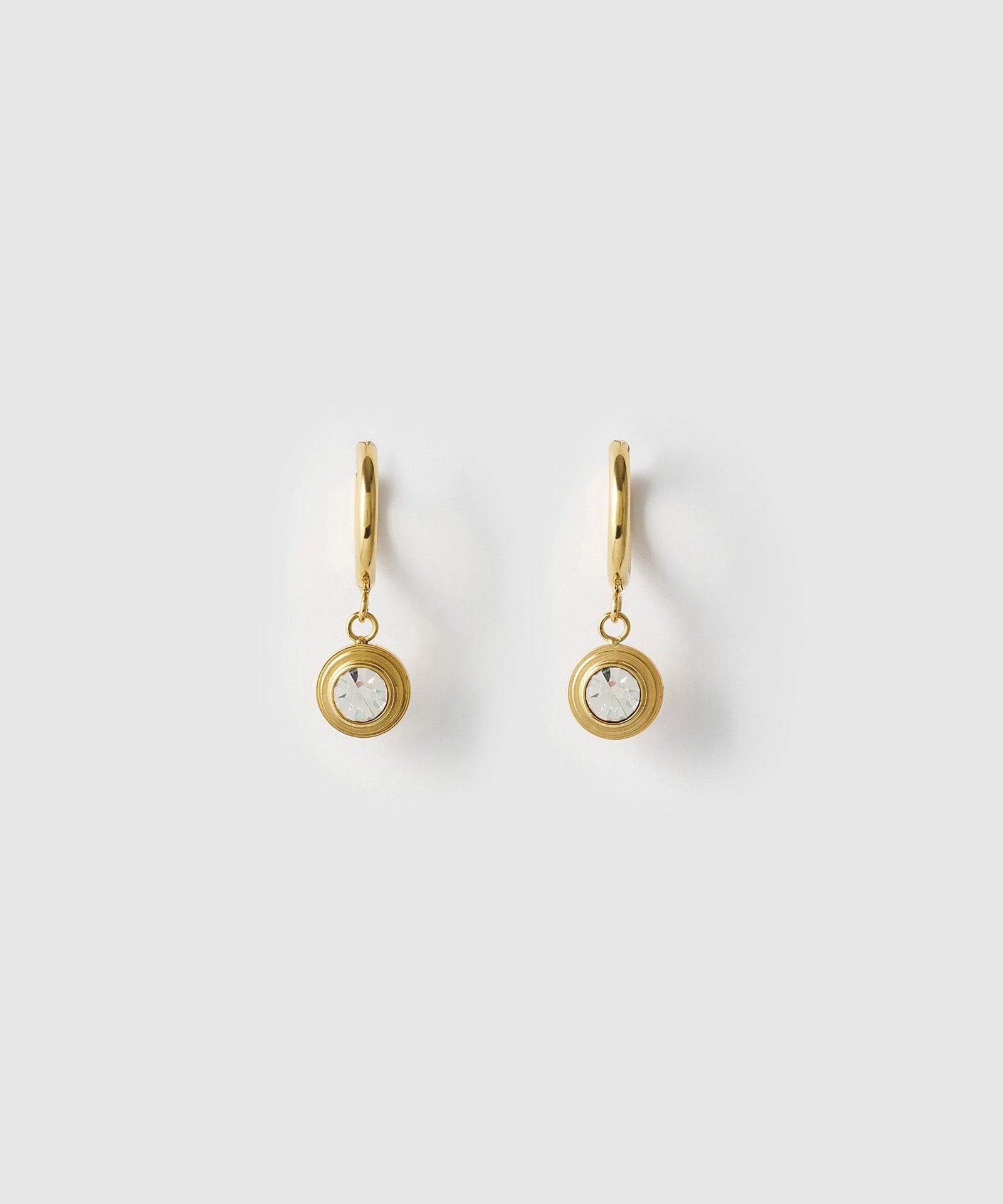 Brinco Asher Cristal - Ouro 18K | SILLENE
