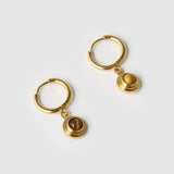 Brinco Asher Olho de Tigre - Ouro 18K | SILLENE
