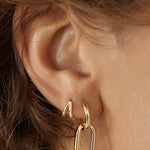 Brinco Boaz - Ouro 18K | SILLENE - uso