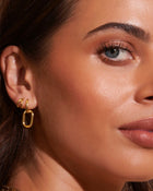 Brinco Boaz - Ouro 18K | SILLENE - uso