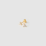 Brinco Cassia Pedra - Ouro 18K | SILLENE