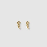 Brinco Cavalo-Marinho com Zircônia - Ouro 18K | SILLENE