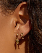 Brinco Cavalo-Marinho com Zircônia - Ouro 18K - detalhe 02 | SILLENE