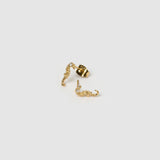 Brinco Cavalo-Marinho com Zircônia - Ouro 18K - detalhe 03 | SILLENE