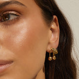 Brinco Cereja Pacha - Ouro 18K | SILLENE - uso