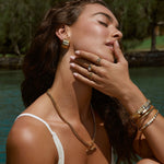Brinco Chantal (Clip-On) - Ouro 18K | SILLENE