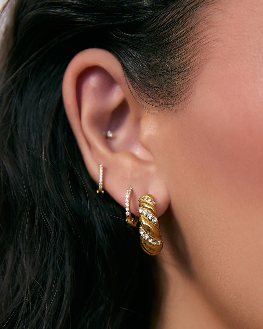 Brinco Cici - Ouro 18K | SILLENE - uso