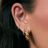 Brinco Cici - Ouro 18K | SILLENE - uso