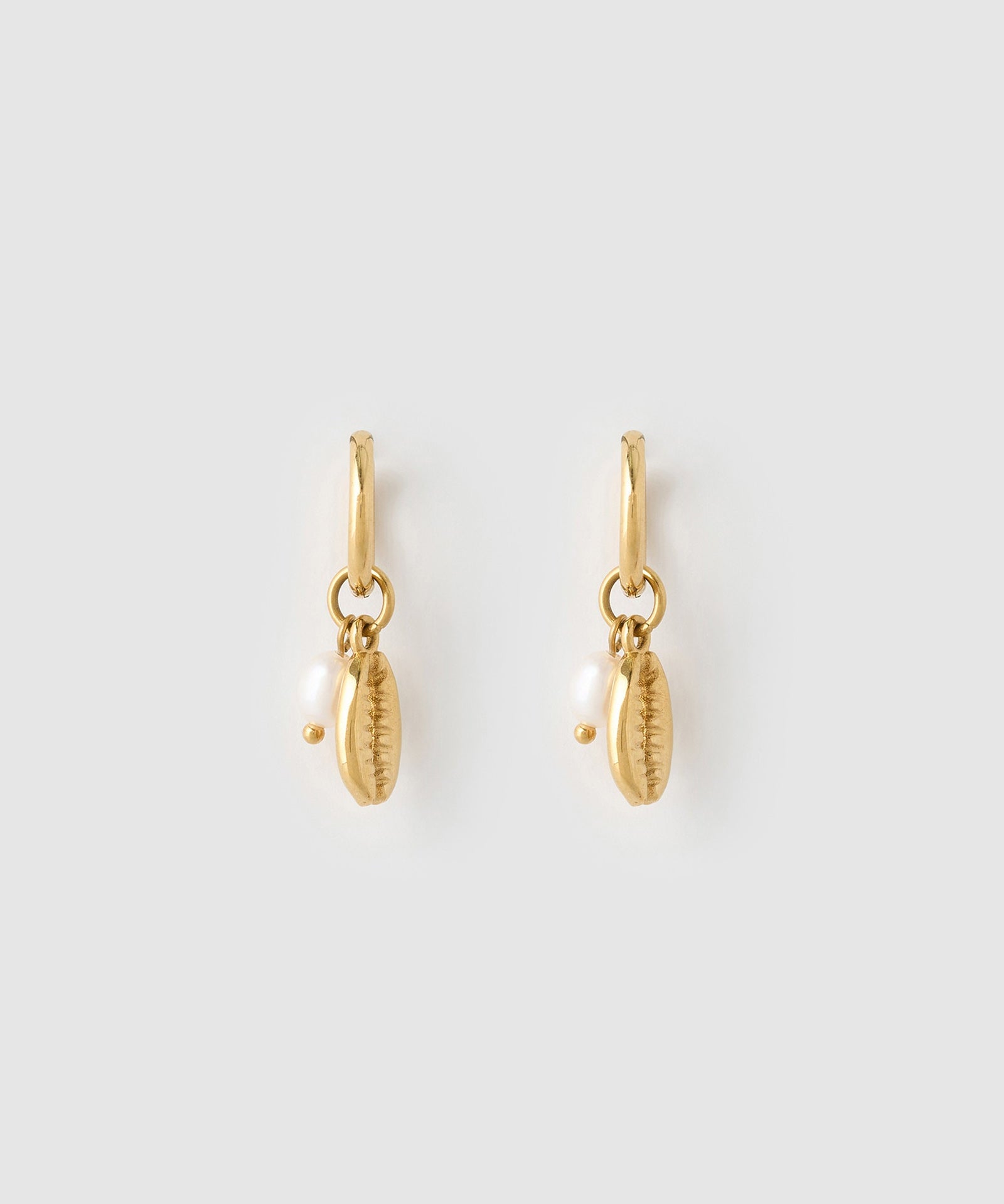 Brinco Concha Coralie Pérola - Ouro 18K | SILLENE