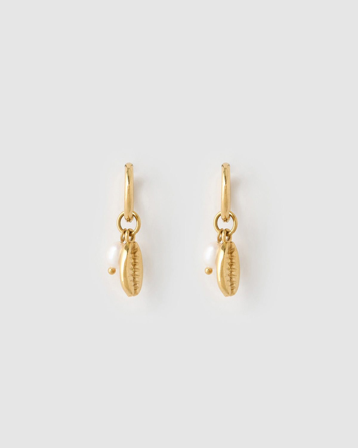 Brinco Concha Coralie Pérola - Ouro 18K | SILLENE