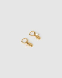 Brinco Concha Coralie Pérola - Ouro 18K | SILLENE