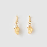 Brinco Concha Kaya Pérola - Ouro 18K | SILLENE