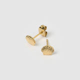 Brinco Concha Shelli de Pino - Ouro 18K - detalhe 03 | SILLENE