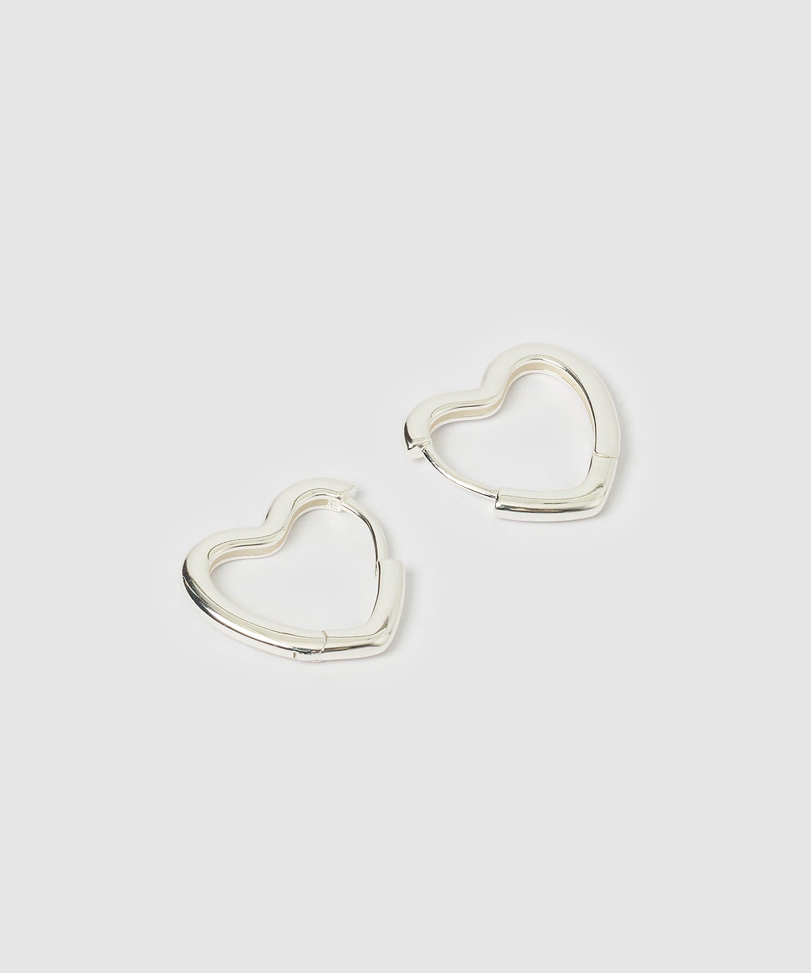 Brinco Coração Sweetheart Grande - Prata | SILLENE