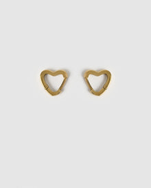 Brinco Coração Sweetheart Pequeno - Ouro 18K | SILLENE