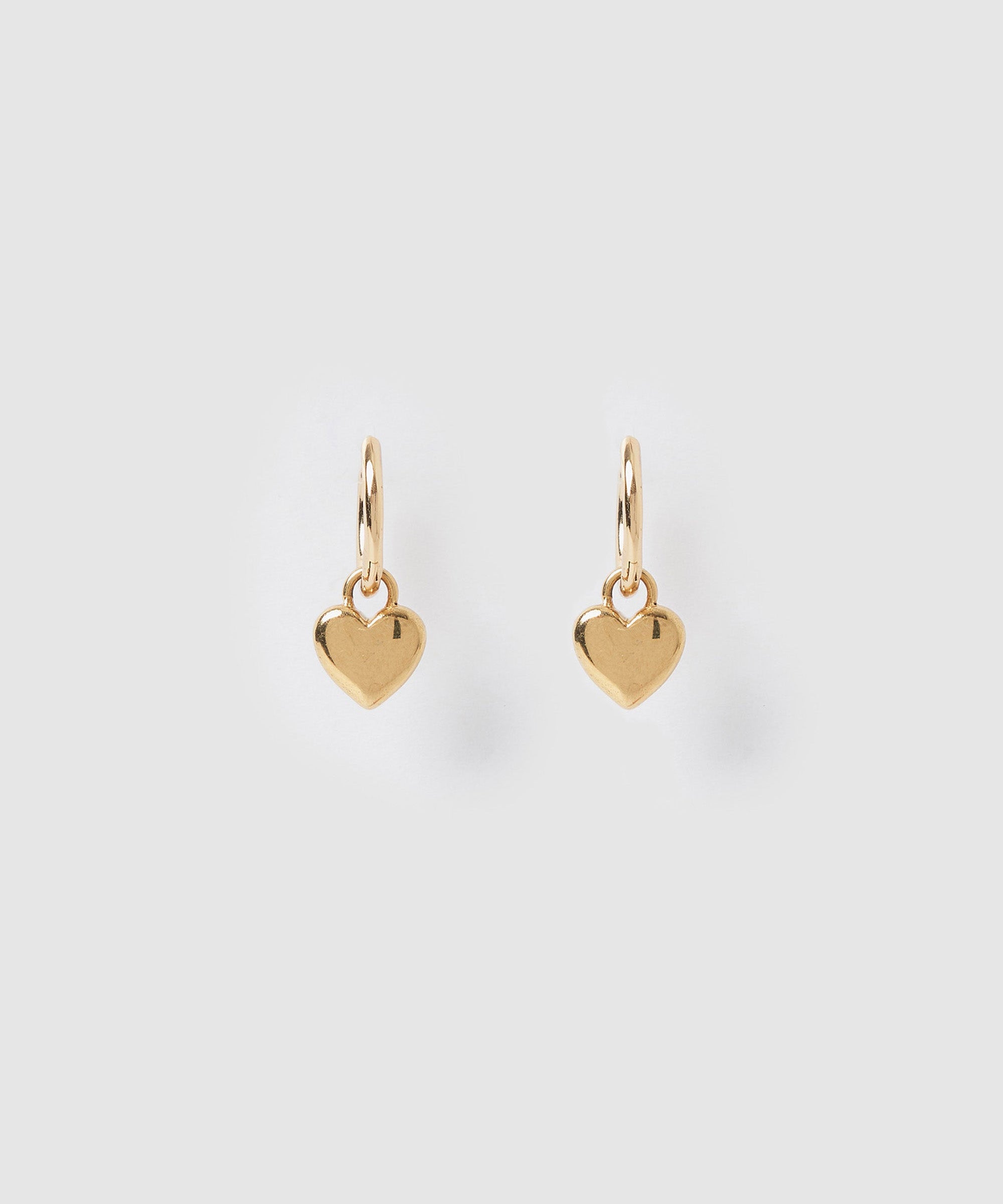 Brinco Coração Treasure - Ouro 18K | SILLENE