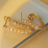 Brinco Corrente Ballier - Ouro 18K | SILLENE - uso