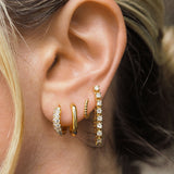 Brinco Corrente Ballier - Ouro 18K | SILLENE - uso