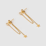 Brinco Corrente Estrela Starla - Ouro 18K | SILLENE