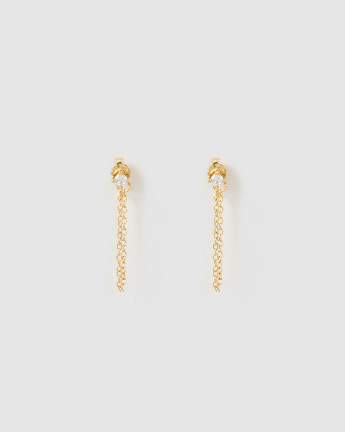 Brinco Corrente Mia - Ouro 18K | SILLENE