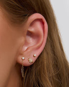 Brinco Corrente Mia - Ouro 18K | SILLENE - uso