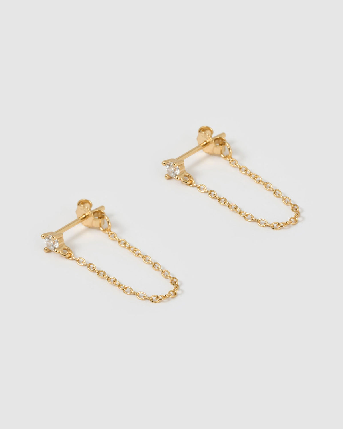 Brinco Corrente Mia - Ouro 18K | SILLENE