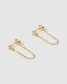 Brinco Corrente Mia - Ouro 18K | SILLENE