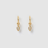 Brinco Daisy Esmeralda - Ouro 18K | SILLENE