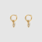 Brinco Daisy Esmeralda - Ouro 18K | SILLENE