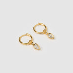 Brinco Daisy Esmeralda - Ouro 18K | SILLENE