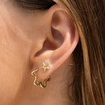 Brinco Estrela-do-Mar de Pino - Ouro 18K - detalhe 05 | SILLENE