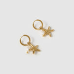 Brinco Estrela do Mar Laguna Pérola - Ouro 18K | SILLENE