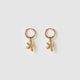 Brinco Estrela do Mar Laguna Pérola - Ouro 18K | SILLENE