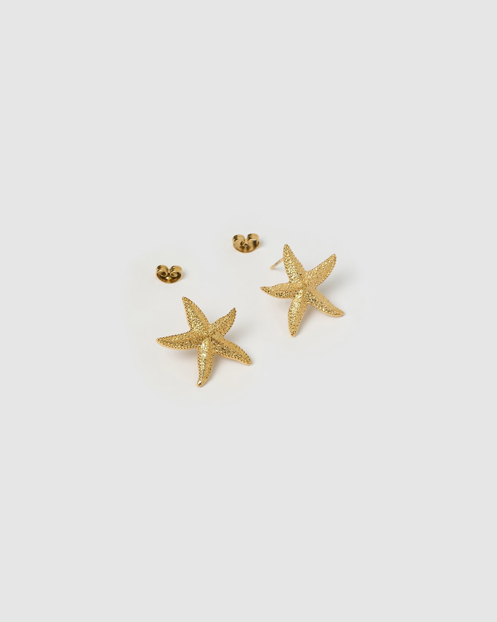 Brinco Estrela do Mar Mini Siesta - Ouro 18K | SILLENE