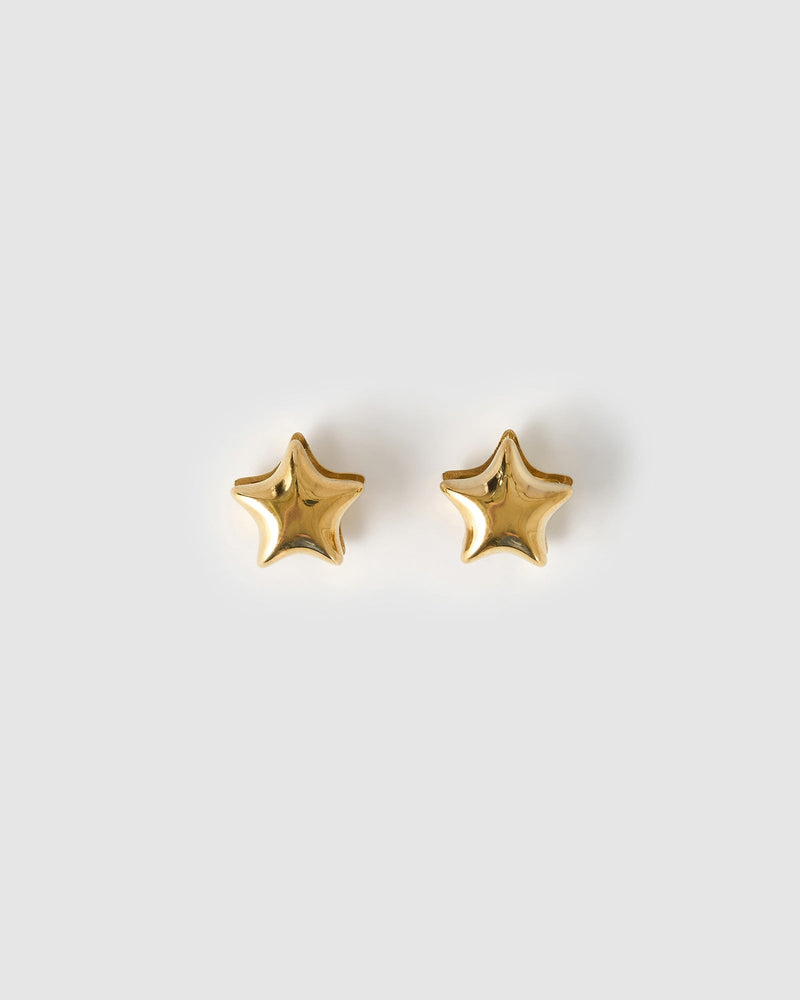 Brinco Estrela Radiante - Ouro 18K | SILLENE
