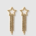 Brinco Estrela Starburst - Ouro 18K | SILLENE
