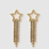 Brinco Estrela Starburst - Ouro 18K | SILLENE