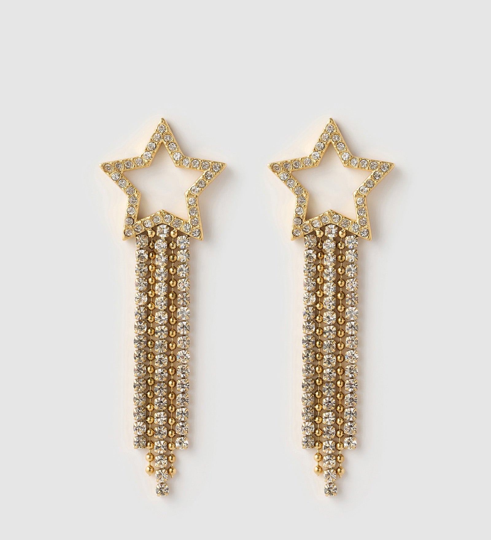 Brinco Estrela Starburst - Ouro 18K | SILLENE