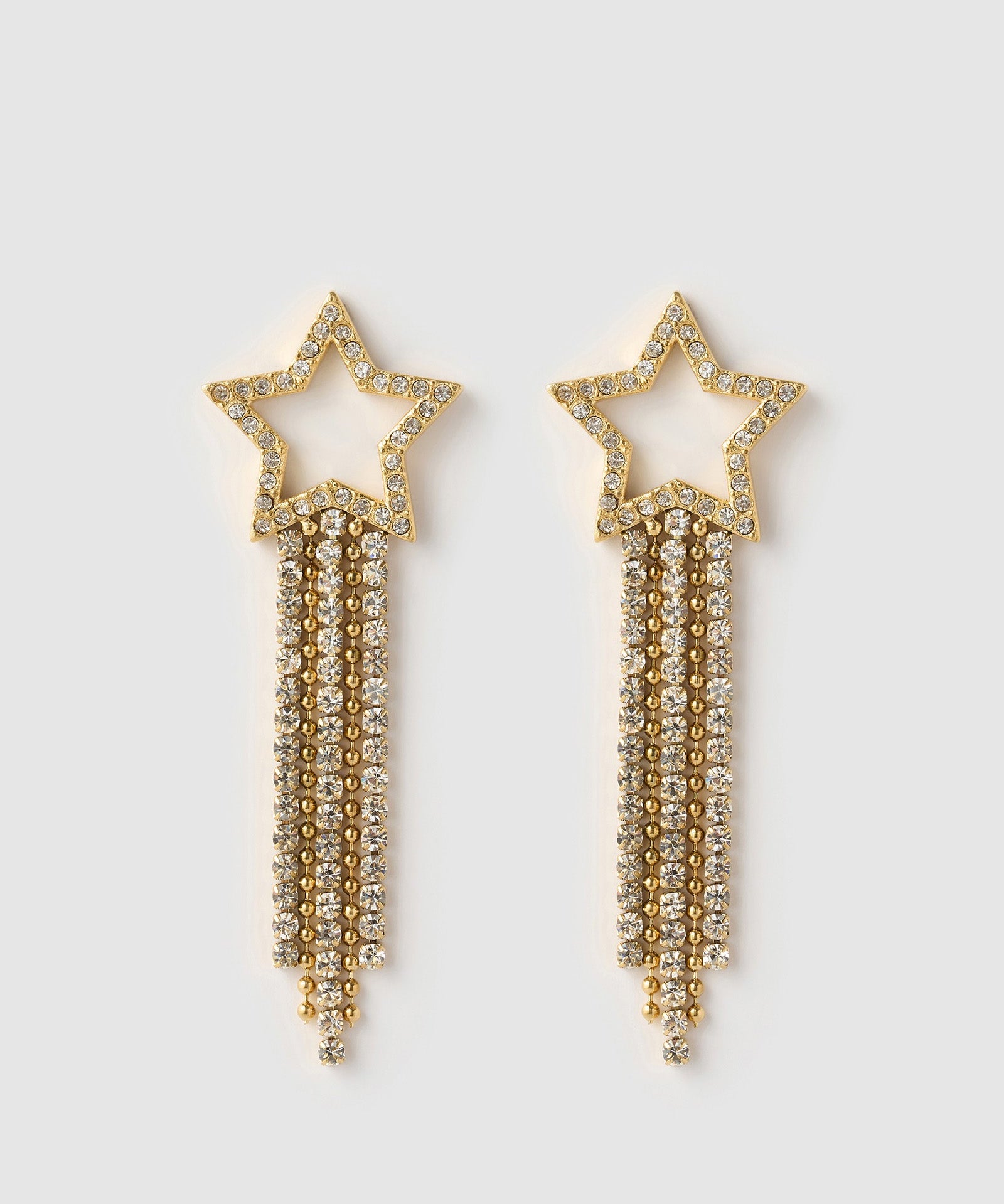 Brinco Estrela Starburst - Ouro 18K | SILLENE
