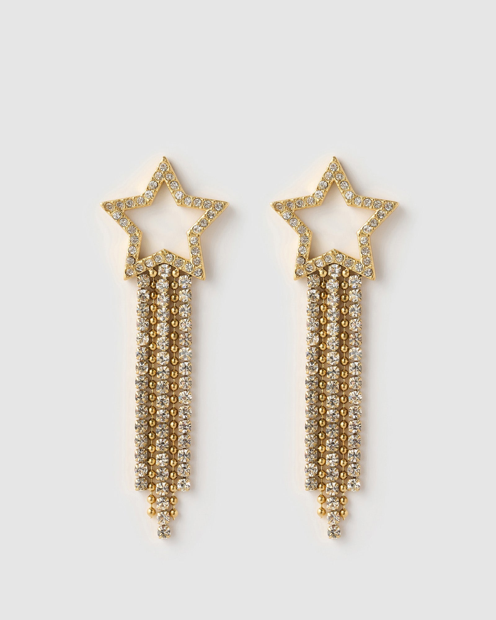 Brinco Estrela Starburst - Ouro 18K | SILLENE