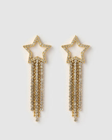 Brinco Estrela Starburst - Ouro 18K | SILLENE