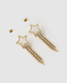 Brinco Estrela Starburst - Ouro 18K | SILLENE