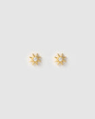 Brinco Estrela Zadie Tarraxa Plana - Ouro 18K | SILLENE
