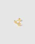 Brinco Estrela Zadie Tarraxa Plana - Ouro 18K | SILLENE