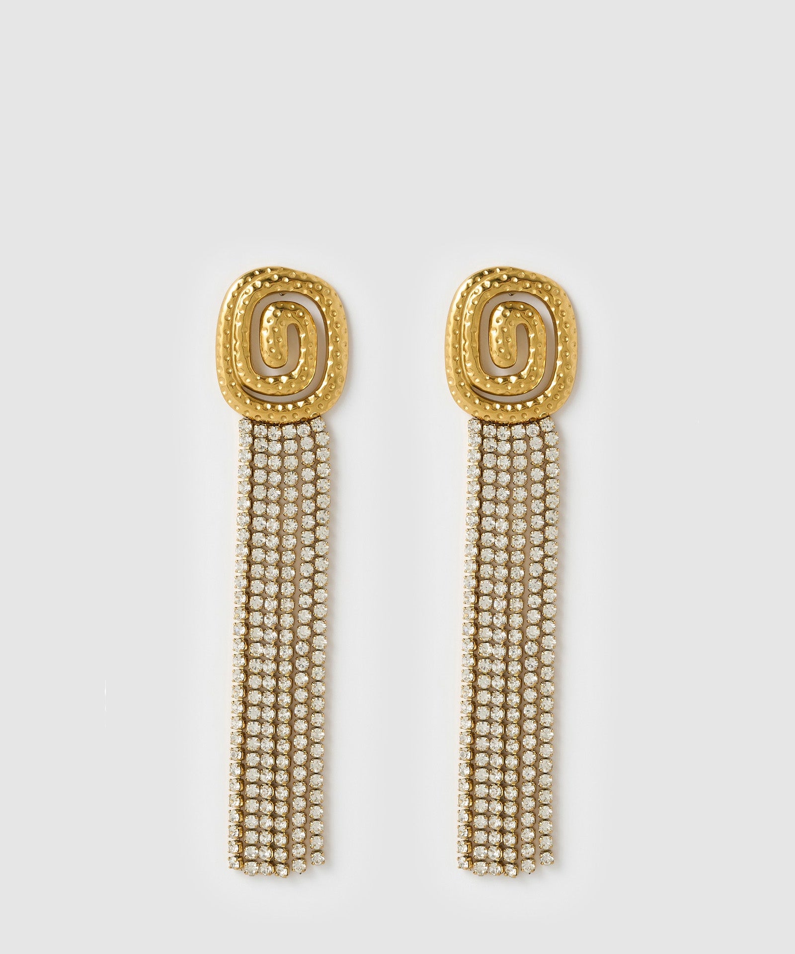 Brinco Franjas Miley - Ouro 18K | SILLENE