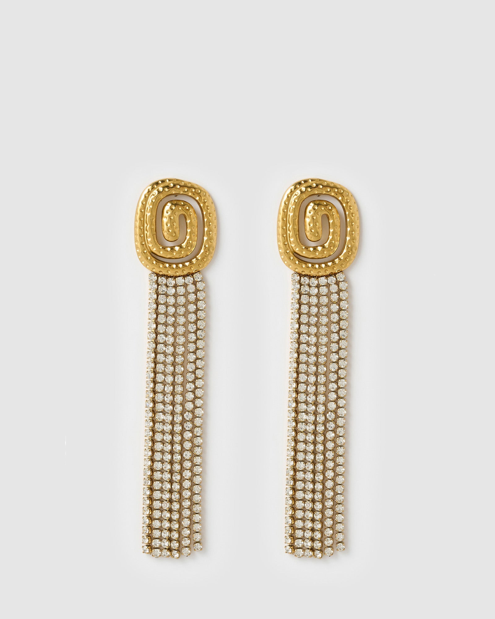 Brinco Franjas Miley - Ouro 18K | SILLENE