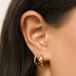 Brinco Grace - Ouro 18K | SILLENE - uso
